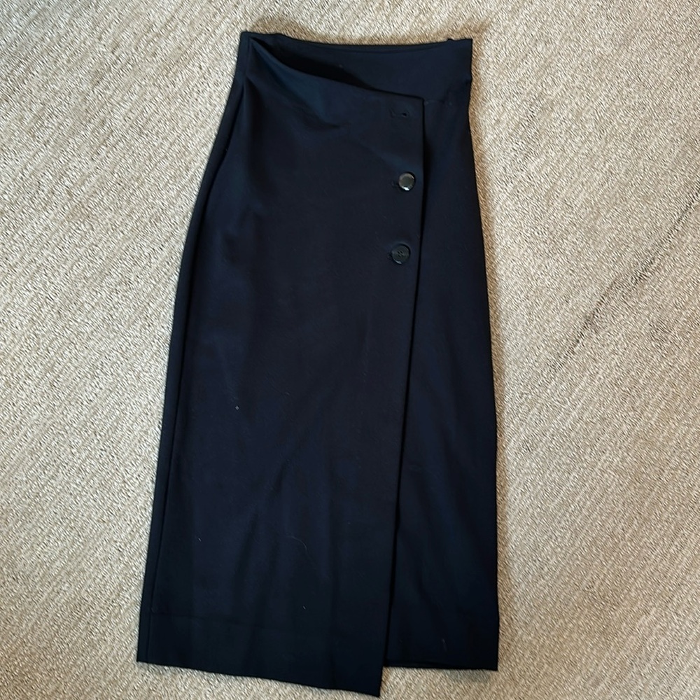 Aritzia asymmetrical midi skirt